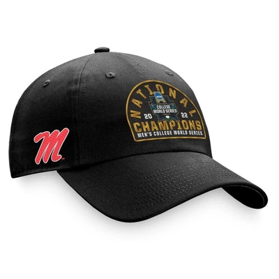 Shop Top Of The World Baseball College World Series Champions Locker Room Crew Adjustable Hat In Black