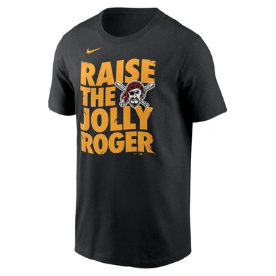 Shop Nike Black Pittsburgh Pirates Raise The Jolly Roger Local Team T-shirt