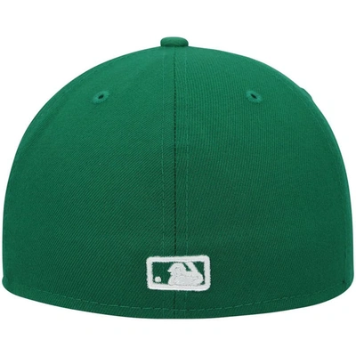 Shop New Era Kelly Green Miami Marlins White Logo 59fifty Fitted Hat
