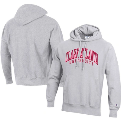 Shop Champion Gray Clark Atlanta University Panthers Tall Arch Pullover Hoodie