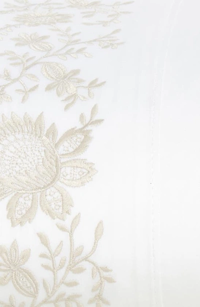 Polo Ralph Lauren Eloise Embroidered 624 Thread Count Organic Cotton Sheet Set In True Platinum