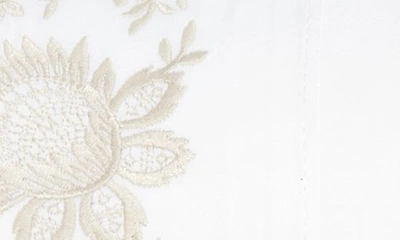 Polo Ralph Lauren Eloise Embroidered 624 Thread Count Organic Cotton Sheet Set In True Platinum