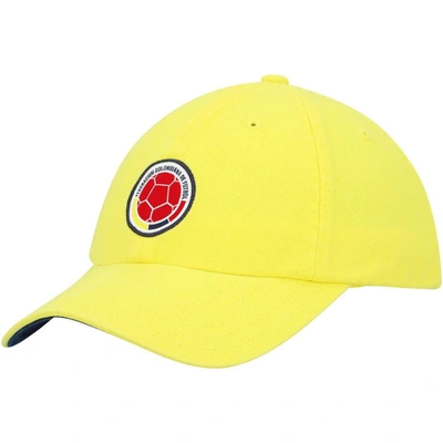 Shop Adidas Originals Adidas Yellow Colombia National Team Dad Adjustable Hat