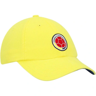 Shop Adidas Originals Adidas Yellow Colombia National Team Dad Adjustable Hat