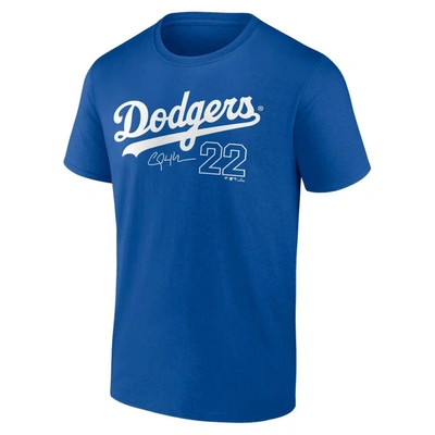 Shop Fanatics Branded Clayton Kershaw Royal Los Angeles Dodgers Player Name & Number T-shirt