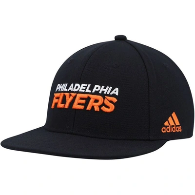 Shop Adidas Originals Adidas Black Philadelphia Flyers Snapback Hat