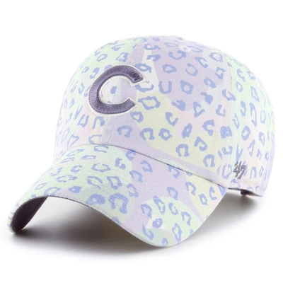 Shop 47 ' Purple Chicago Cubs Cosmic Clean Up Adjustable Hat