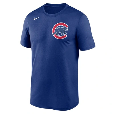 Shop Nike Royal Chicago Cubs New Legend Wordmark T-shirt