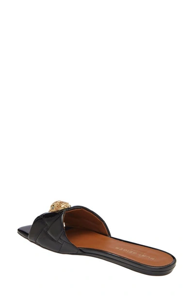 Kurt Geiger London Kensington Jelly Slide Sandal In Black