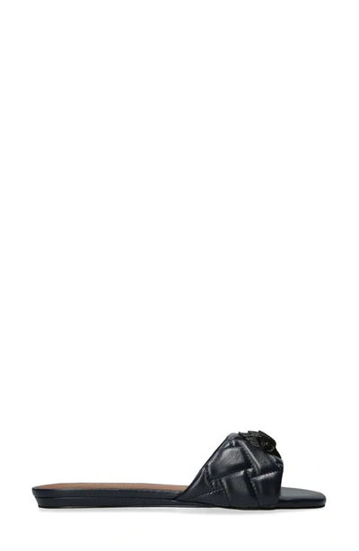 Kurt Geiger London Kensington Jelly Slide Sandal In Black
