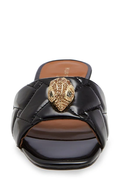 Kurt Geiger London Kensington Jelly Slide Sandal In Black