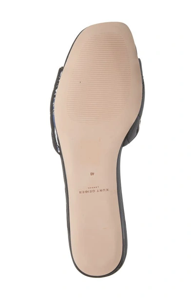 Kurt Geiger London Kensington Jelly Slide Sandal In Black