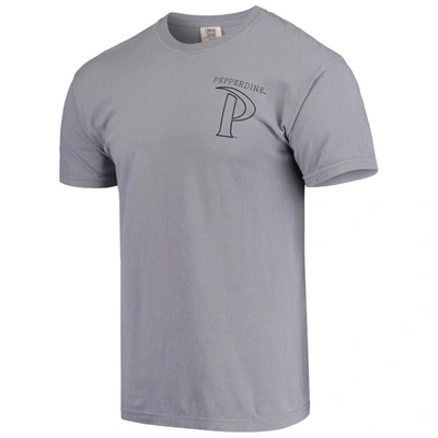 Shop Image One Pepperdine Waves Comfort Colors Campus Scenery T-shirt In Gray