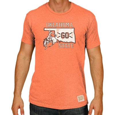 Shop Retro Brand Original  Orange Oklahoma State Cowboys Big & Tall Mock Twist T-shirt