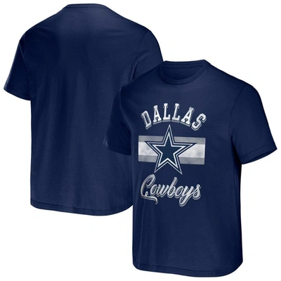 Shop Nfl X Darius Rucker Collection By Fanatics Navy Dallas Cowboys Stripe T-shirt