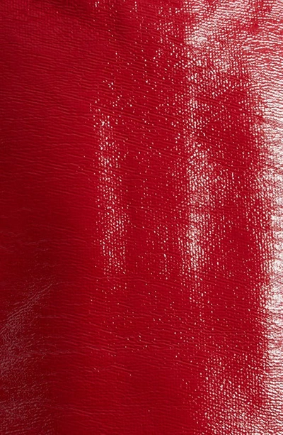 Shop Courrèges Heritage Vinyl Miniskirt In Red