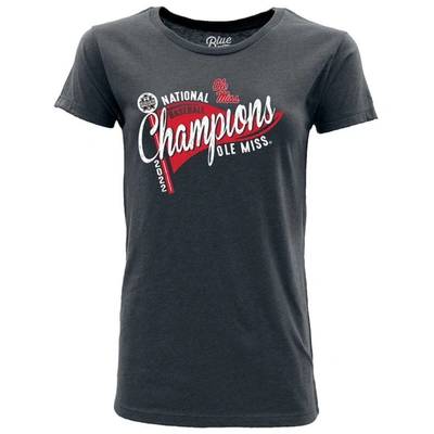 Shop Blue 84 Baseball College World Series Champions Pennant T-shirt In Heather Navy