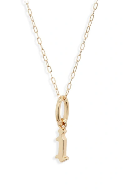 Shop Miranda Frye Sophie Customized Initial Pendant Necklace In Gold - I