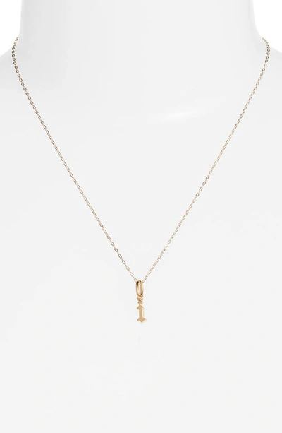 Shop Miranda Frye Sophie Customized Initial Pendant Necklace In Gold - I