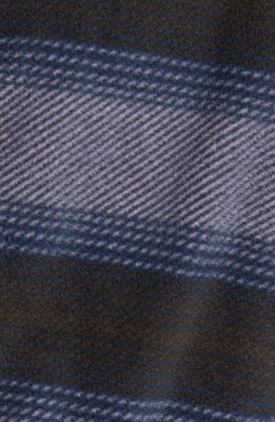 Majestic Line Up Cotton Robe In Blue Stripe