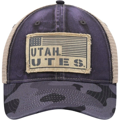 Shop Colosseum Charcoal Utah Utes Oht Military Appreciation United Trucker Snapback Hat