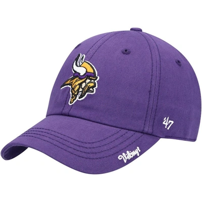 Shop 47 ' Purple Minnesota Vikings Miata Clean Up Primary Adjustable Hat