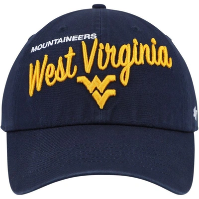 Shop 47 ' Navy West Virginia Mountaineers Phoebe Clean Up Adjustable Hat