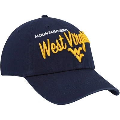 Shop 47 ' Navy West Virginia Mountaineers Phoebe Clean Up Adjustable Hat