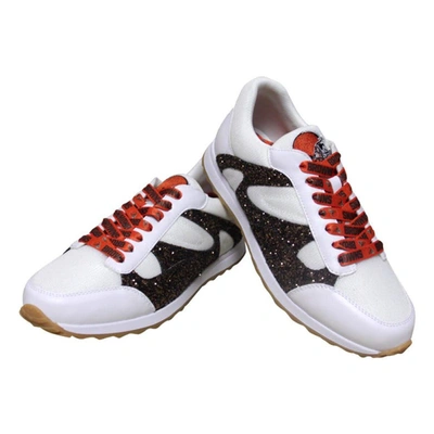 Cuce Brown Cleveland Browns Glitter Sneakers In Brown