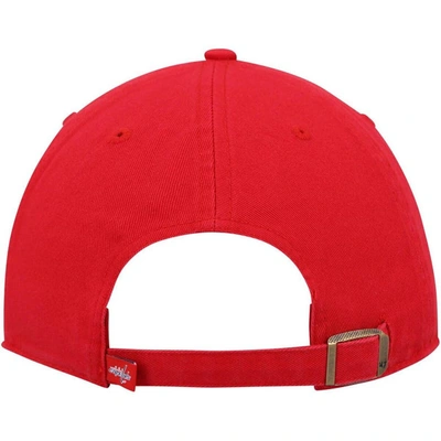 Shop 47 ' Red Washington Capitals Clean Up Adjustable Hat