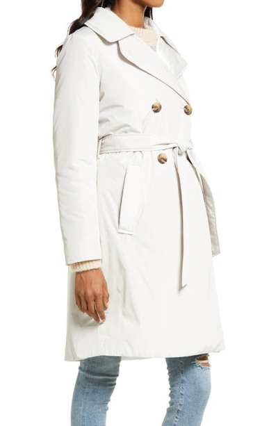 Shop Sam Edelman Double Breasted Trench Coat In Light Sand