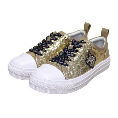 Shop Cuce Gold New Orleans Saints Team Sequin Sneakers