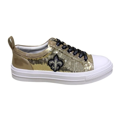 Shop Cuce Gold New Orleans Saints Team Sequin Sneakers