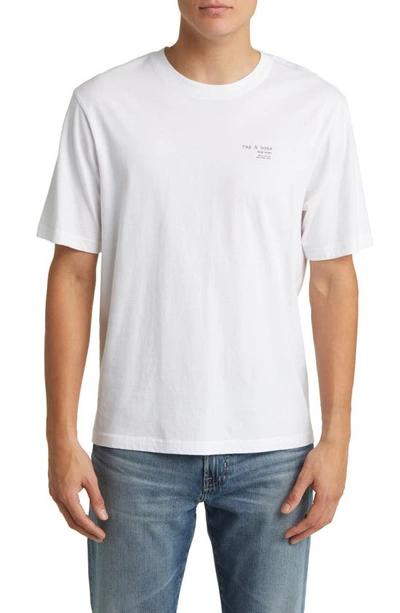 Shop Rag & Bone Logo T-shirt In White
