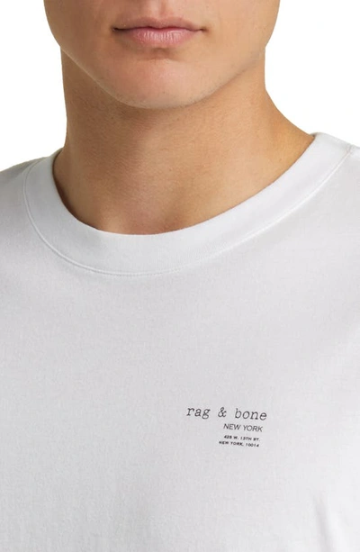 Shop Rag & Bone Logo T-shirt In White