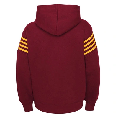 Shop Outerstuff Youth Burgundy Washington Commanders The Champ Is Here Pullover Hoodie