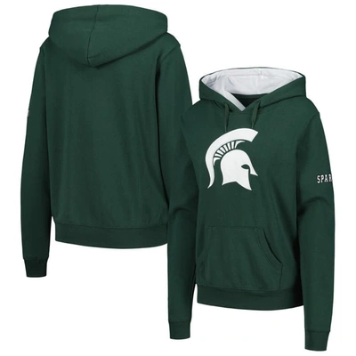 Shop Stadium Athletic Green Michigan State Spartans Big Logo Pullover Hoodie