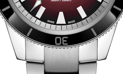 Shop Rado Captain Cook Automatic Bracelet Watch, 42mm In Red