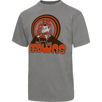 Shop Junk Food Graphite Cleveland Browns Wonderland Infinity Vibe T-shirt