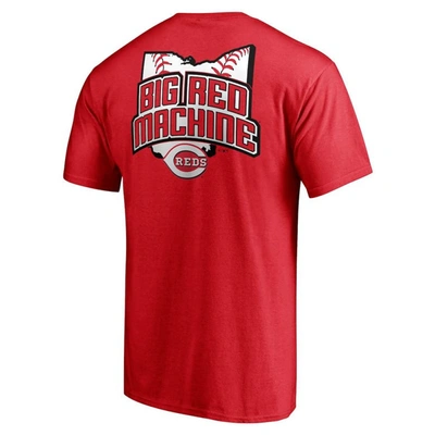 Shop Fanatics Branded Red Cincinnati Reds Hometown Collection Big Red Machine Logo T-shirt