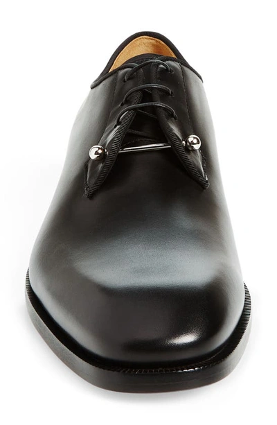 Christian Louboutin Men's Chambeliss Patent Leather Derby Shoes In Black
