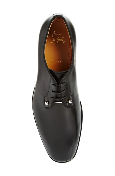 Christian Louboutin Men's Chambeliss Patent Leather Derby Shoes In Black