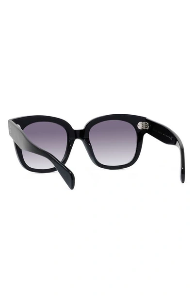 Shop Celine 54mm Square Sunglasses In Black/ Smoke