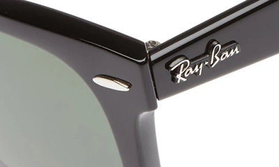 Ray Ban 50mm Wayfarer Ease Polarized Sunglasses In Black