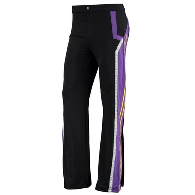 Shop Qore Purple Los Angeles Lakers Nostalgic Tracksuit Pants In Black