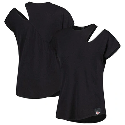 Shop Kiya Tomlin Black Kansas City Chiefs Cut Out Tri-blend Shirt