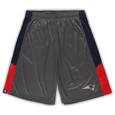 Shop Fanatics Branded Gray New England Patriots Big & Tall Team Shorts