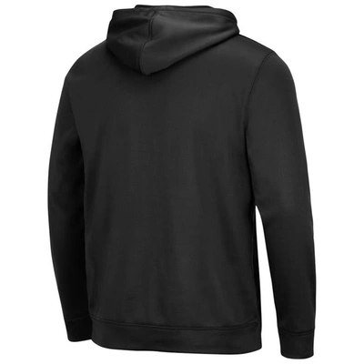 Colosseum Black Vcu Rams Lantern Pullover Hoodie In Black