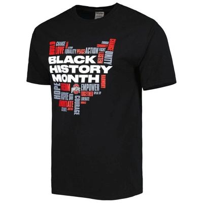 Shop Comfortwash Black Ohio State Buckeyes Black History Month Basketball T-shirt