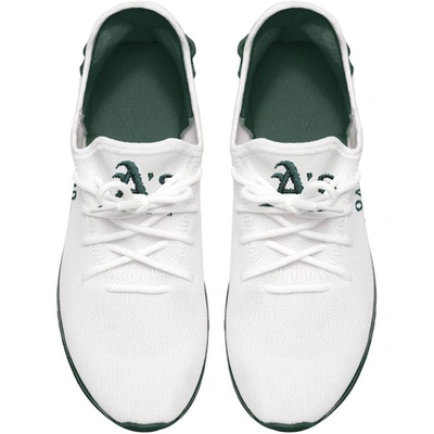 Shop Foco Oakland Athletics Gradient Sole Knit Sneakers In White